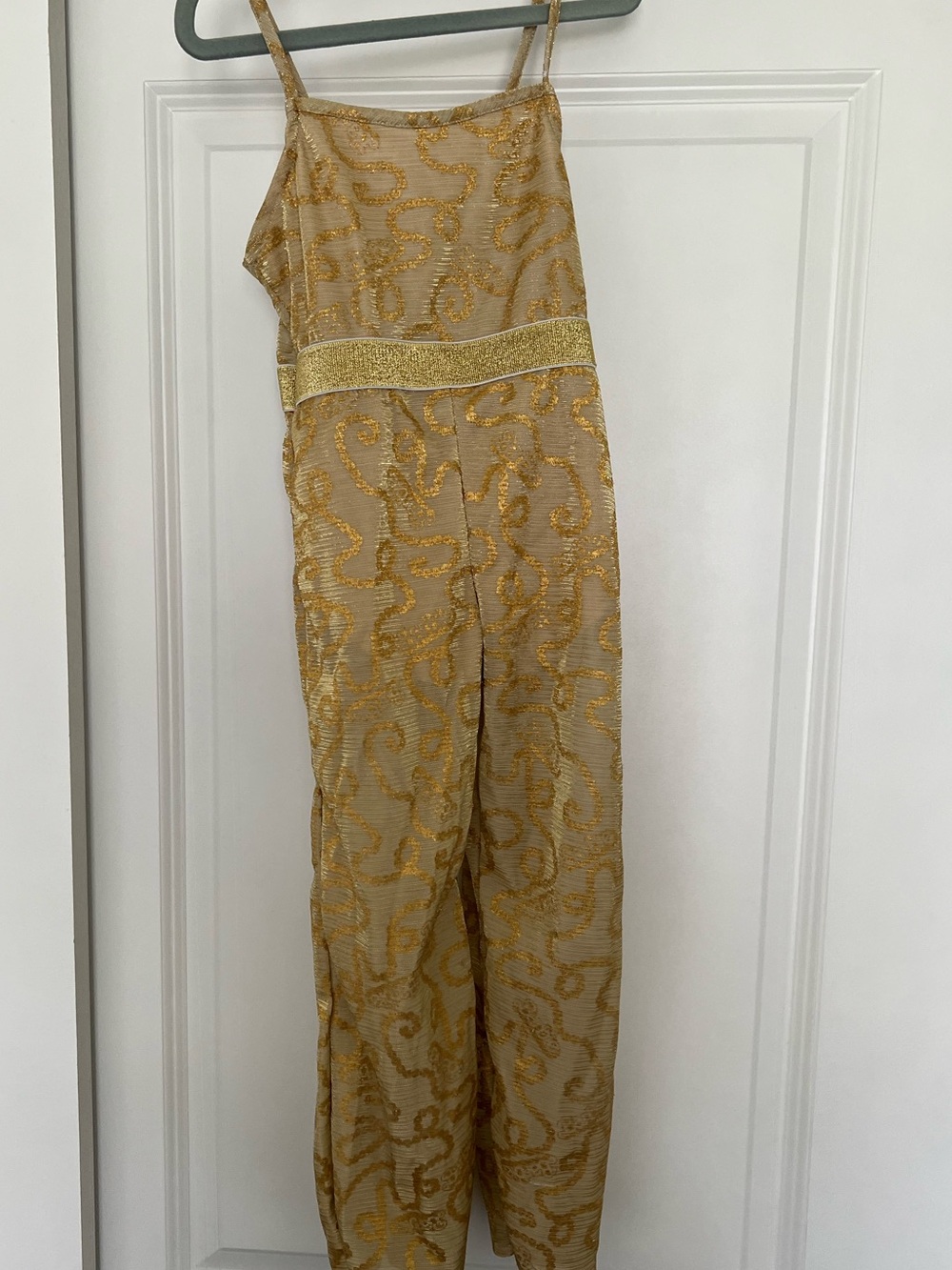 Barbie Costume Gold Jumpsuit